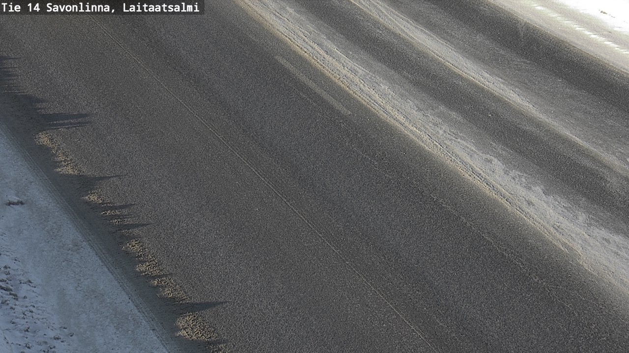 Weather Camera Image Väg 14 Nyslott, Laitaatsalmi, Savonlinna, Etelä-Savo