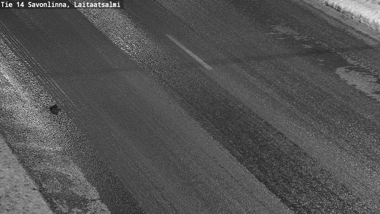 Weather Camera Image Väg 14 Nyslott, Laitaatsalmi, Savonlinna, Etelä-Savo