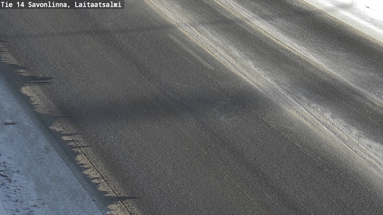 Weather Camera Image Väg 14 Nyslott, Laitaatsalmi, Savonlinna, Etelä-Savo