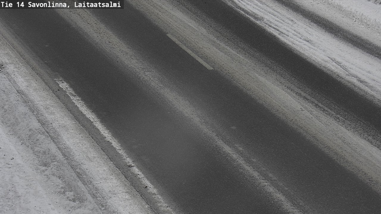 Weather Camera Image Väg 14 Nyslott, Laitaatsalmi, Savonlinna, Etelä-Savo