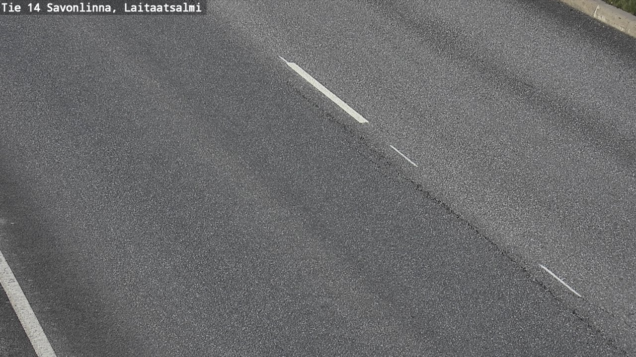 Weather Camera Image Road 14 Savonlinna, Laitaatsalmi, Savonlinna, Etelä-Savo