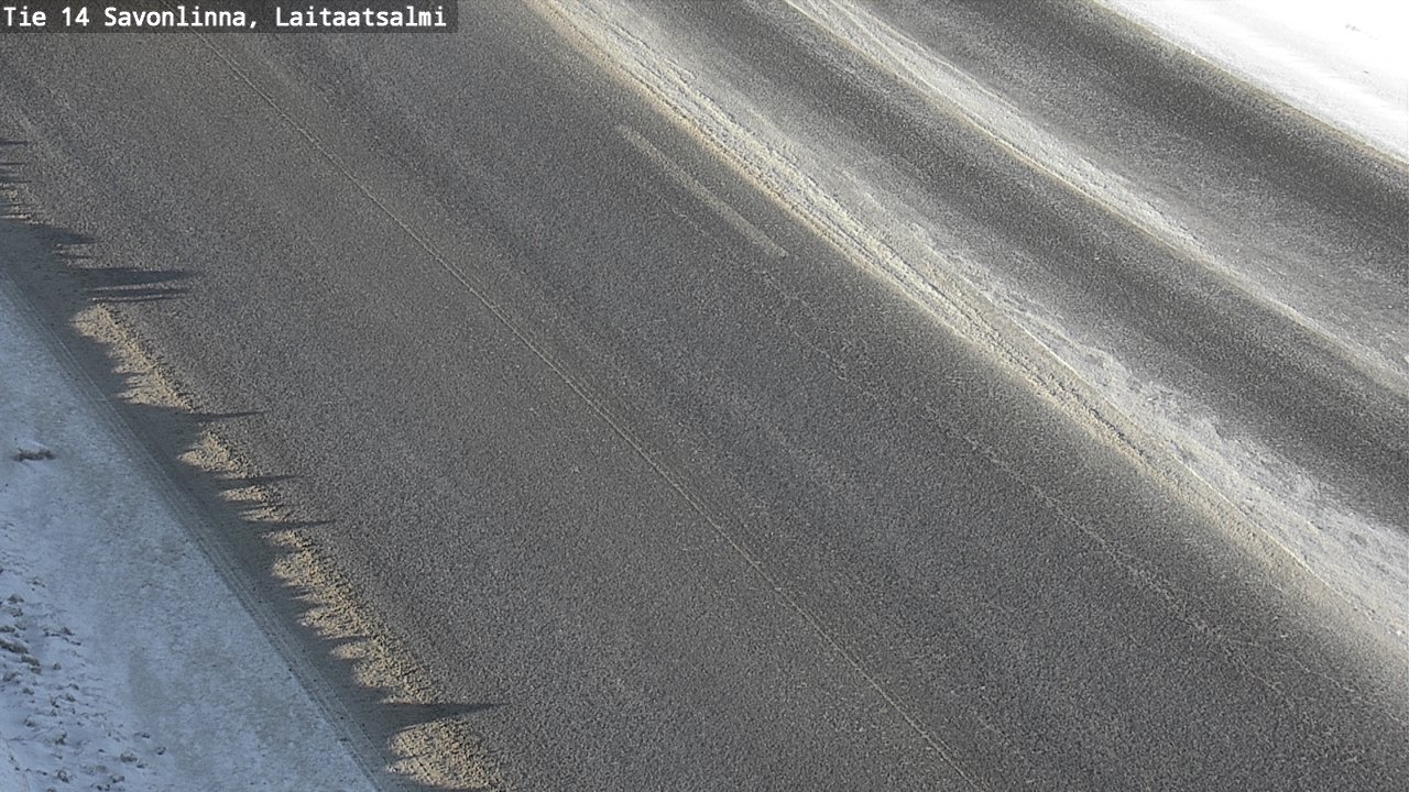 Weather Camera Image Väg 14 Nyslott, Laitaatsalmi, Savonlinna, Etelä-Savo