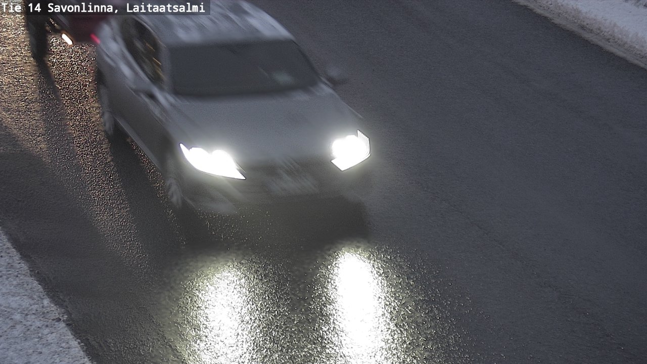Weather Camera Image Väg 14 Nyslott, Laitaatsalmi, Savonlinna, Etelä-Savo