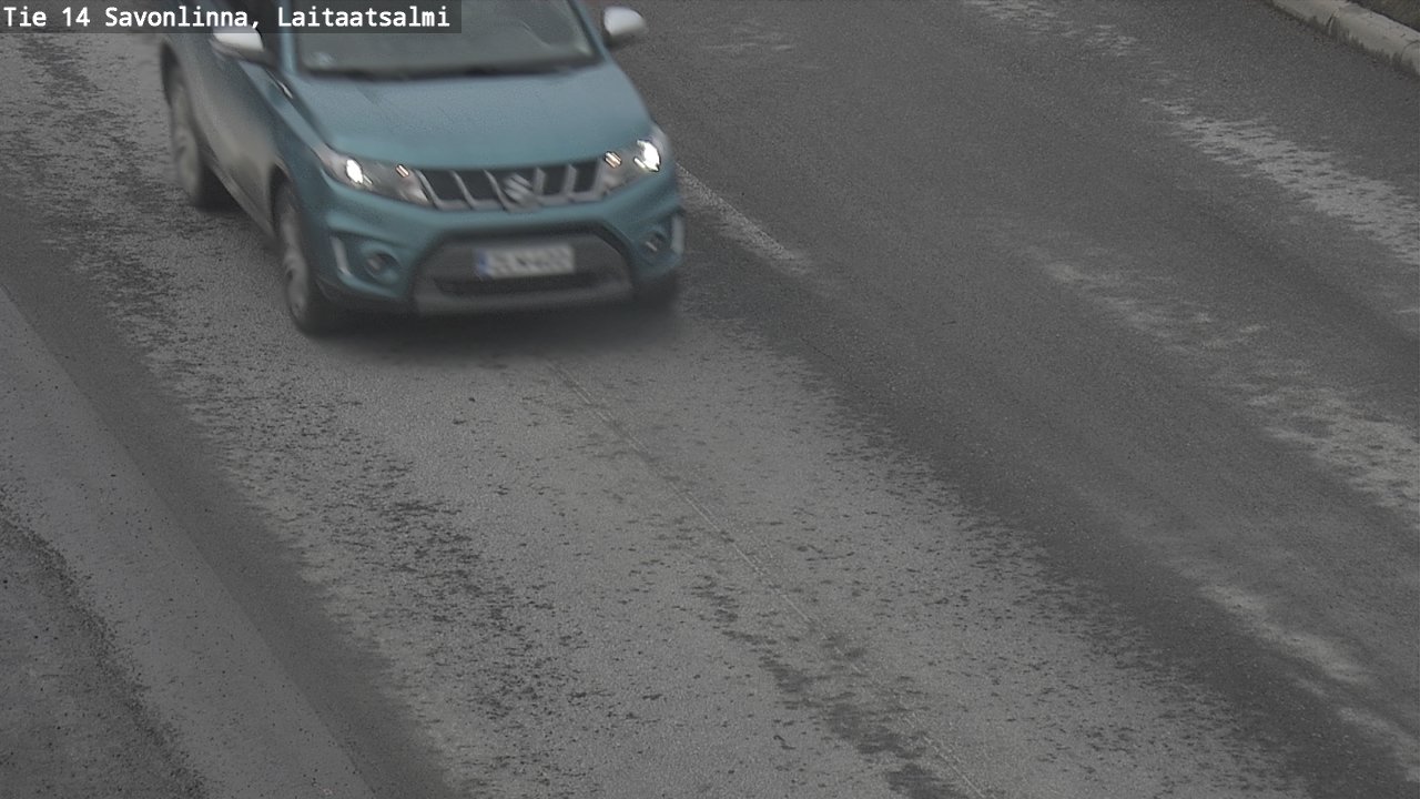 Weather Camera Image Road 14 Savonlinna, Laitaatsalmi, Savonlinna, Etelä-Savo