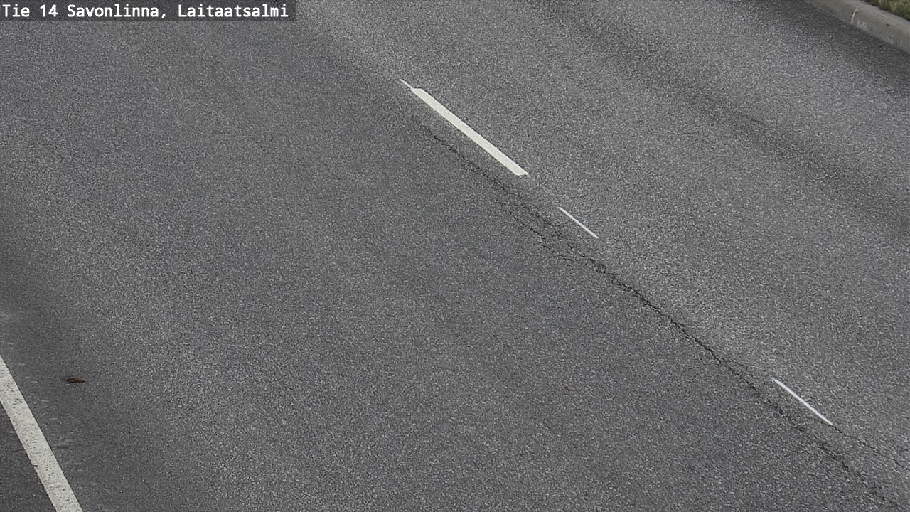 Weather Camera Image Väg 14 Nyslott, Laitaatsalmi, Savonlinna, Etelä-Savo