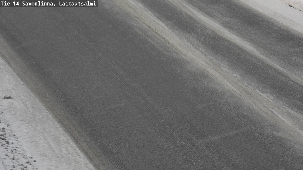 Weather Camera Image Road 14 Savonlinna, Laitaatsalmi, Savonlinna, Etelä-Savo