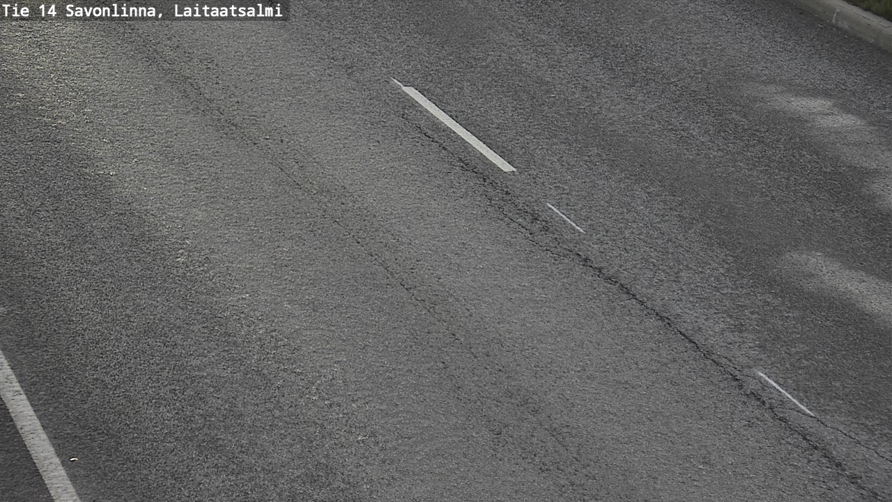 Weather Camera Image Väg 14 Nyslott, Laitaatsalmi, Savonlinna, Etelä-Savo