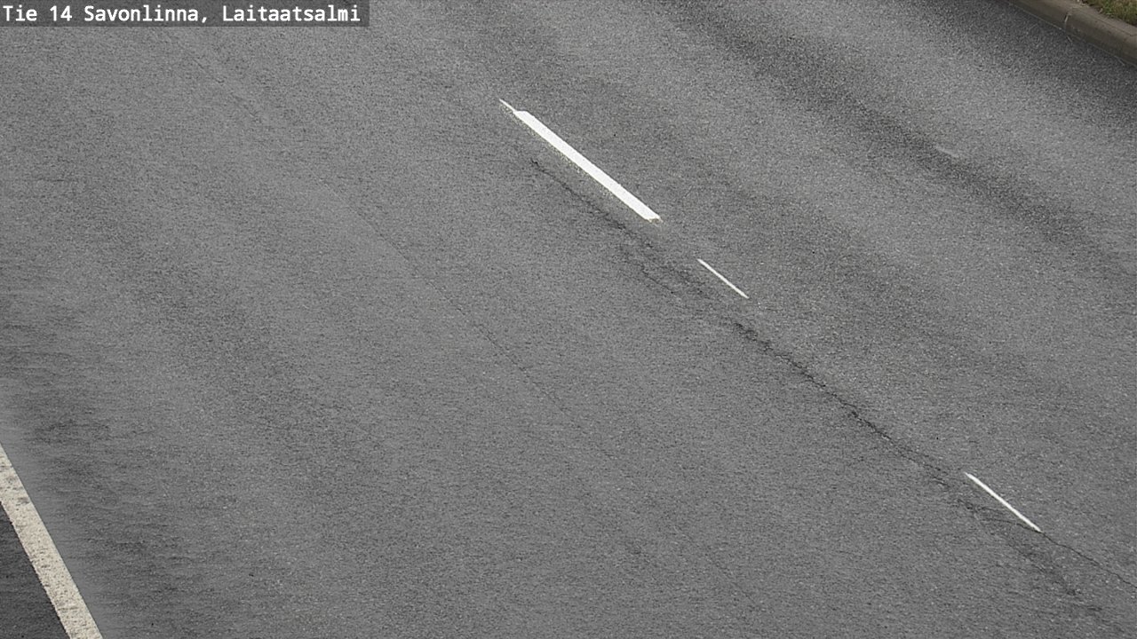 Weather Camera Image Road 14 Savonlinna, Laitaatsalmi, Savonlinna, Etelä-Savo