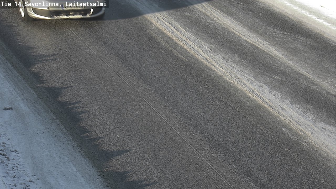 Weather Camera Image Väg 14 Nyslott, Laitaatsalmi, Savonlinna, Etelä-Savo