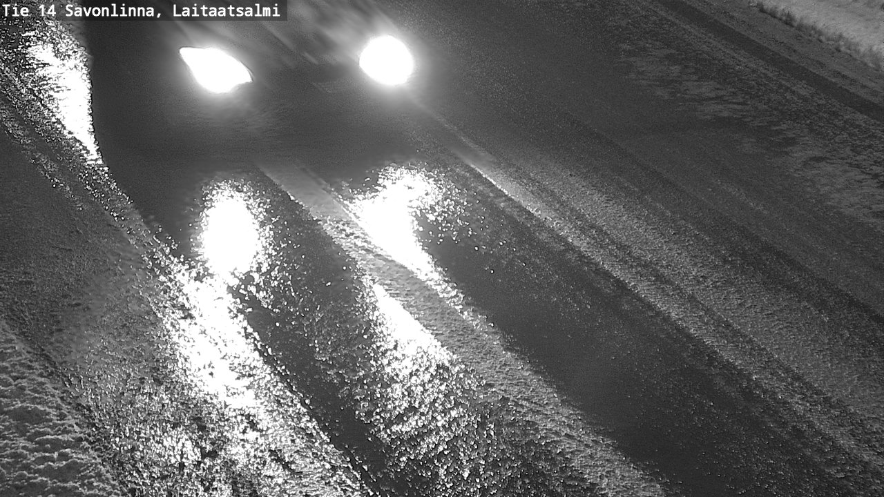 Weather Camera Image Väg 14 Nyslott, Laitaatsalmi, Savonlinna, Etelä-Savo