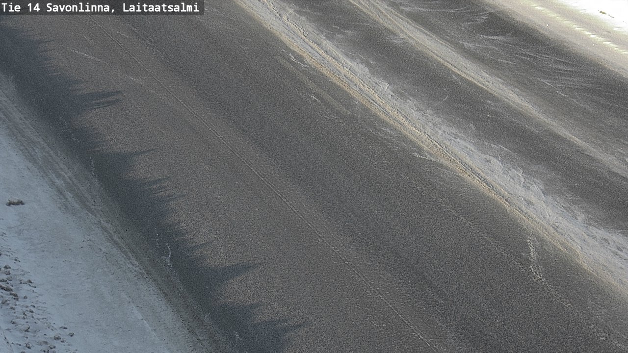 Weather Camera Image Väg 14 Nyslott, Laitaatsalmi, Savonlinna, Etelä-Savo