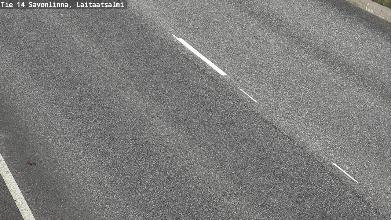 Weather Camera Image Väg 14 Nyslott, Laitaatsalmi, Savonlinna, Etelä-Savo