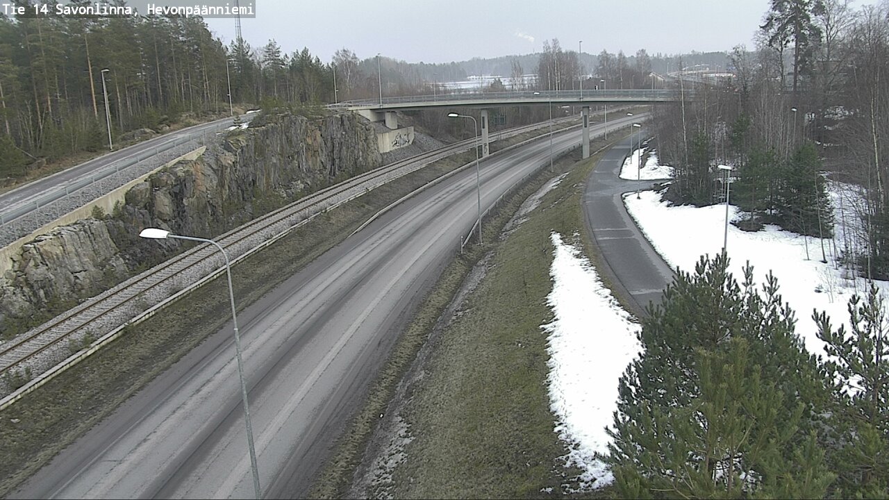 Weather Camera Image Road 14 Savonlinna, Hevonpäänniem, Savonlinna, Etelä-Savo