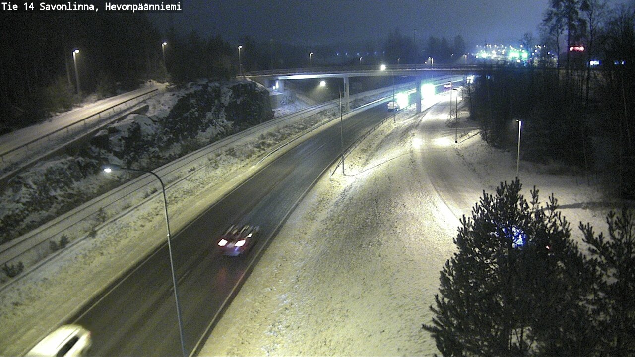 Weather Camera Image Väg 14 Nyslott, Hevonpäänniemi, Savonlinna, Etelä-Savo