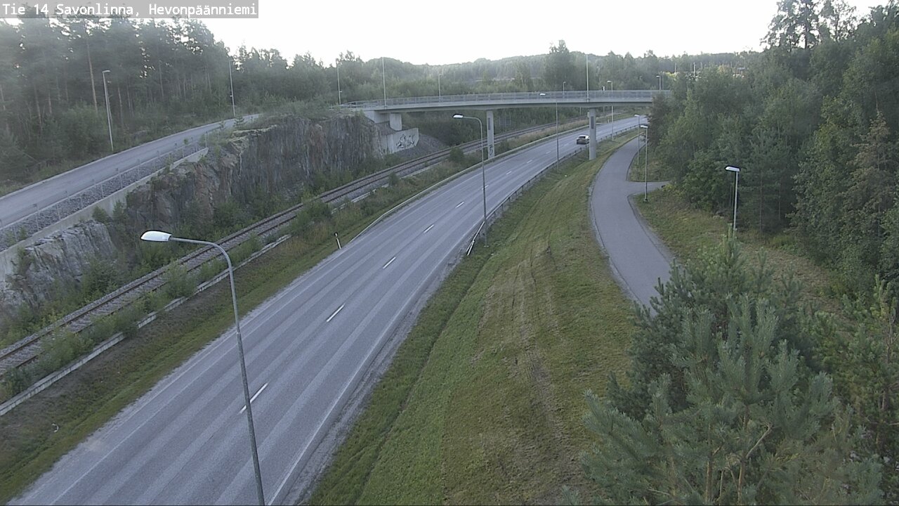 Weather Camera Image Road 14 Savonlinna, Hevonpäänniem, Savonlinna, Etelä-Savo