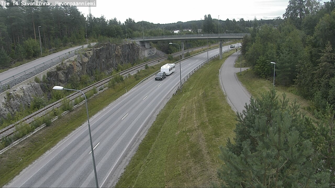 Weather Camera Image Road 14 Savonlinna, Hevonpäänniem, Savonlinna, Etelä-Savo