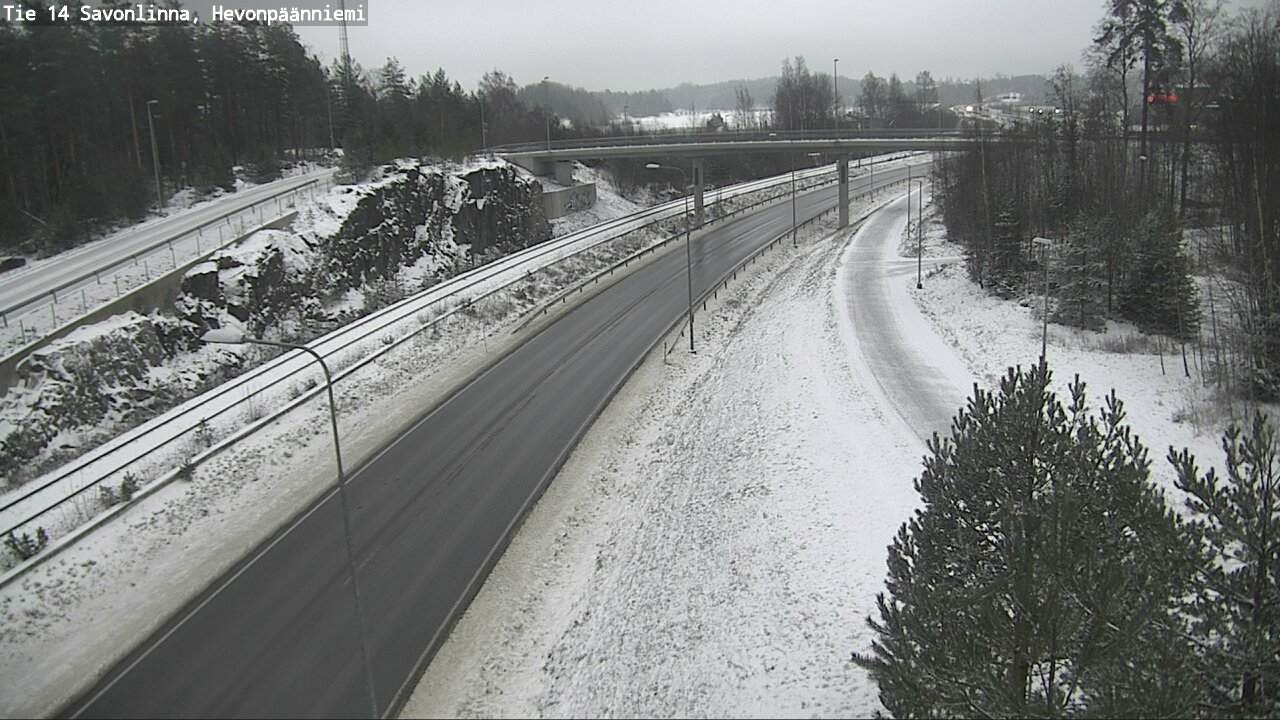 Weather Camera Image Väg 14 Nyslott, Hevonpäänniemi, Savonlinna, Etelä-Savo