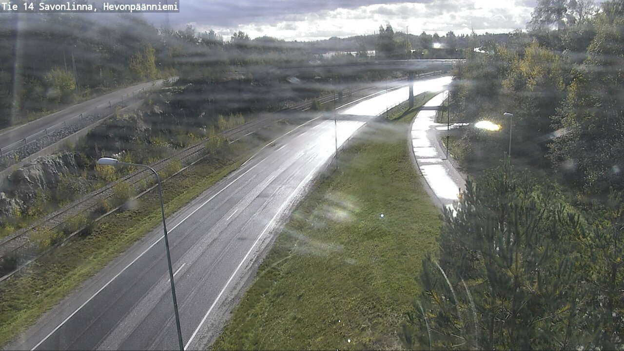 Weather Camera Image Road 14 Savonlinna, Hevonpäänniem, Savonlinna, Etelä-Savo