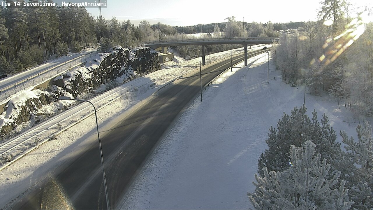 Weather Camera Image Road 14 Savonlinna, Hevonpäänniem, Savonlinna, Etelä-Savo