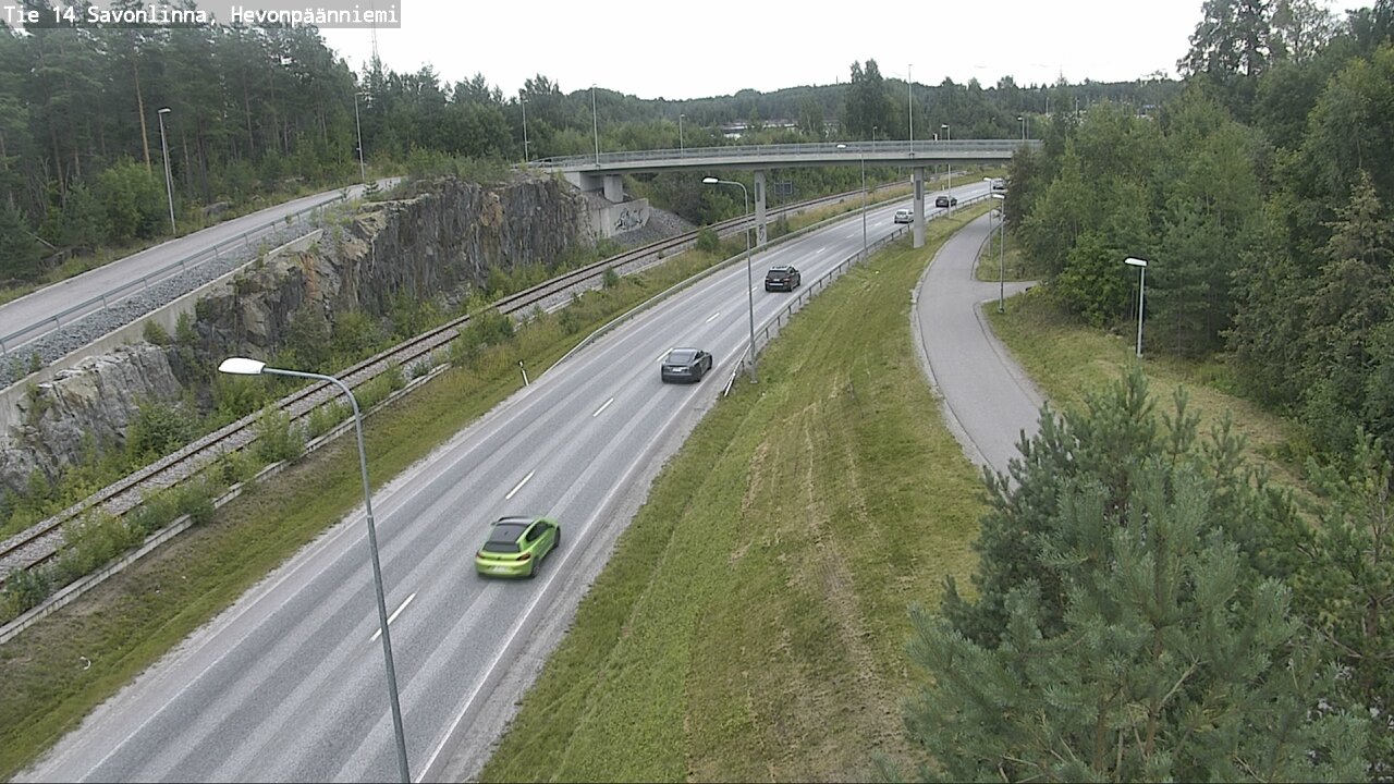 Weather Camera Image Road 14 Savonlinna, Hevonpäänniem, Savonlinna, Etelä-Savo