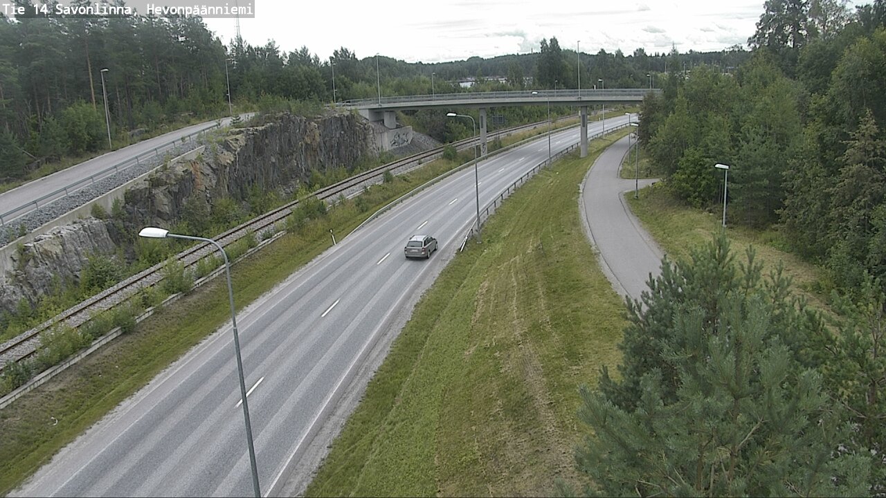 Weather Camera Image Road 14 Savonlinna, Hevonpäänniem, Savonlinna, Etelä-Savo