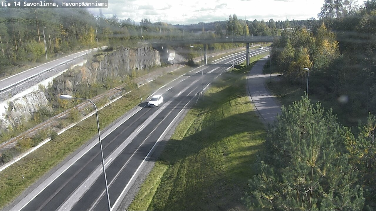 Weather Camera Image Road 14 Savonlinna, Hevonpäänniem, Savonlinna, Etelä-Savo