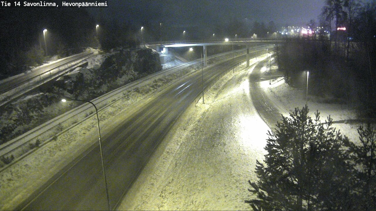 Weather Camera Image Väg 14 Nyslott, Hevonpäänniemi, Savonlinna, Etelä-Savo