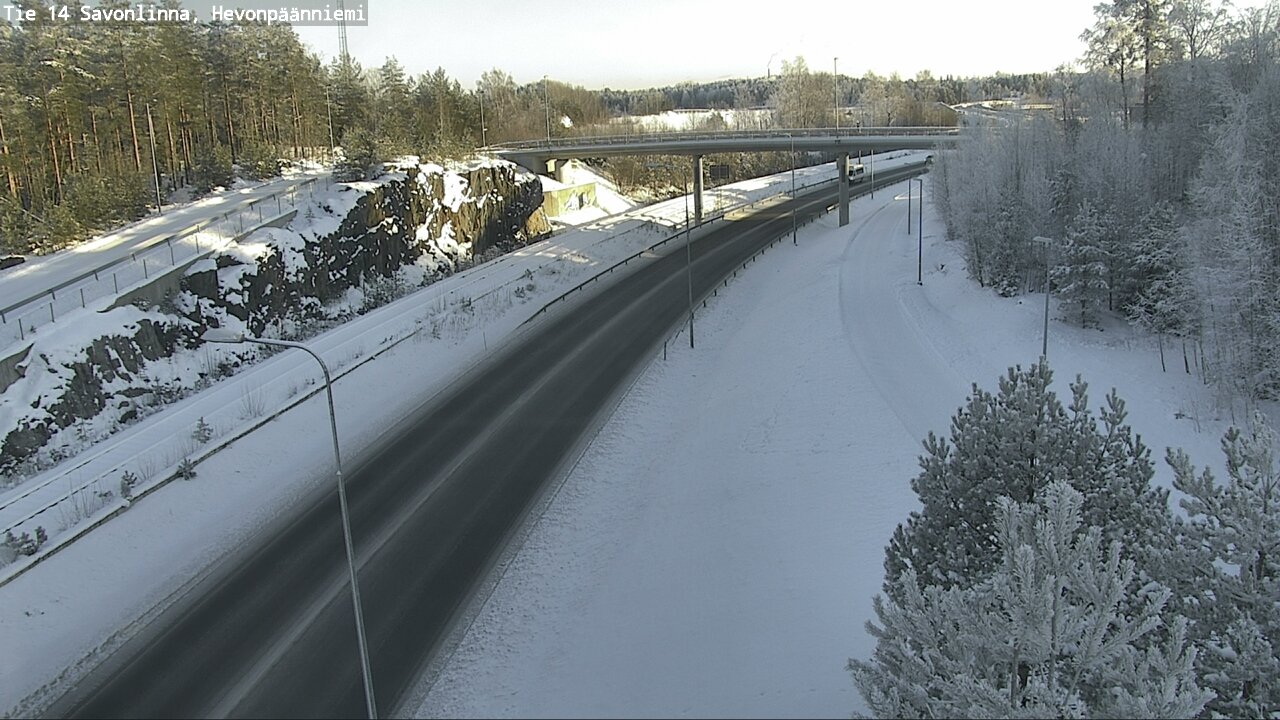 Weather Camera Image Road 14 Savonlinna, Hevonpäänniem, Savonlinna, Etelä-Savo