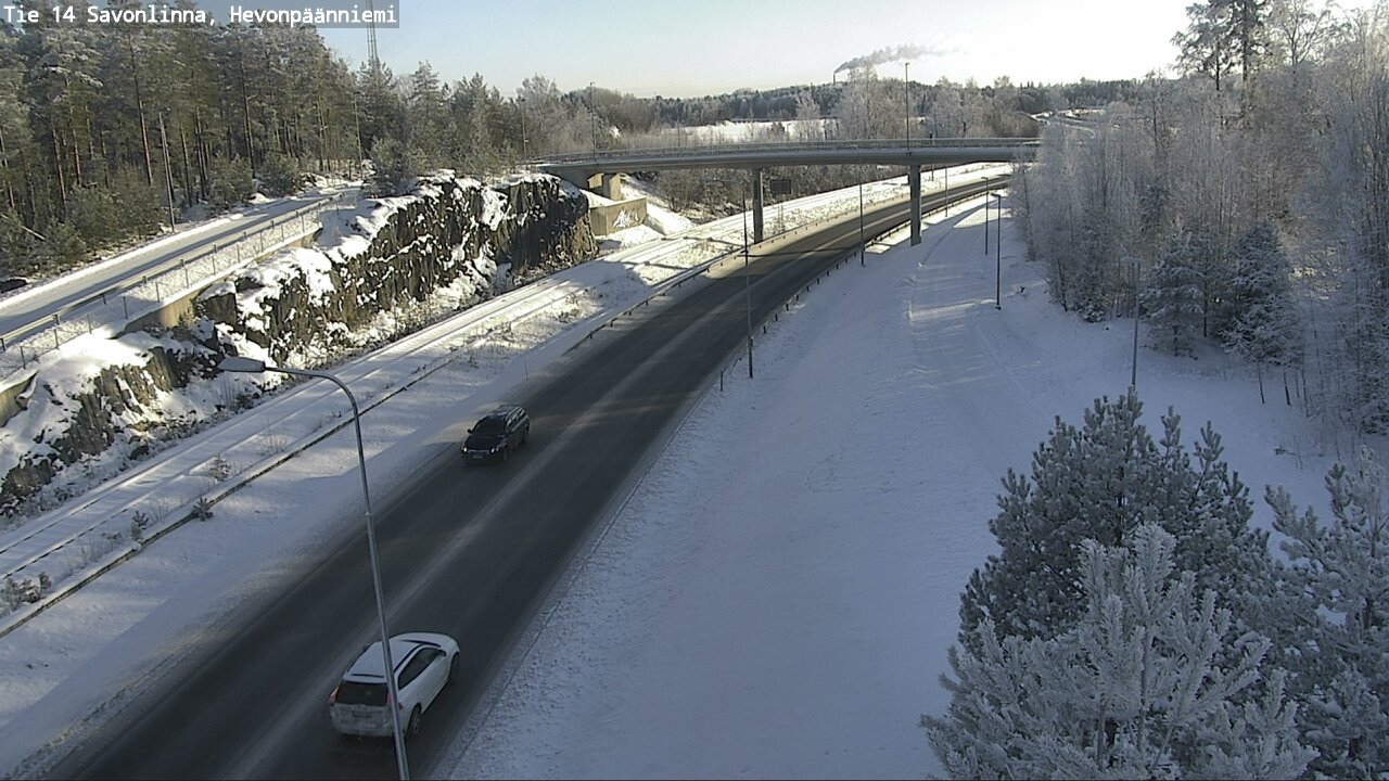 Weather Camera Image Road 14 Savonlinna, Hevonpäänniem, Savonlinna, Etelä-Savo