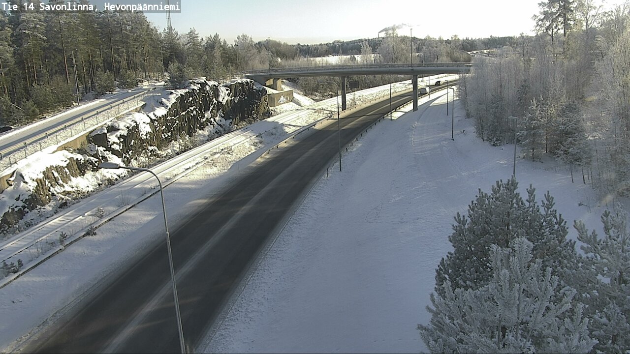 Weather Camera Image Road 14 Savonlinna, Hevonpäänniem, Savonlinna, Etelä-Savo