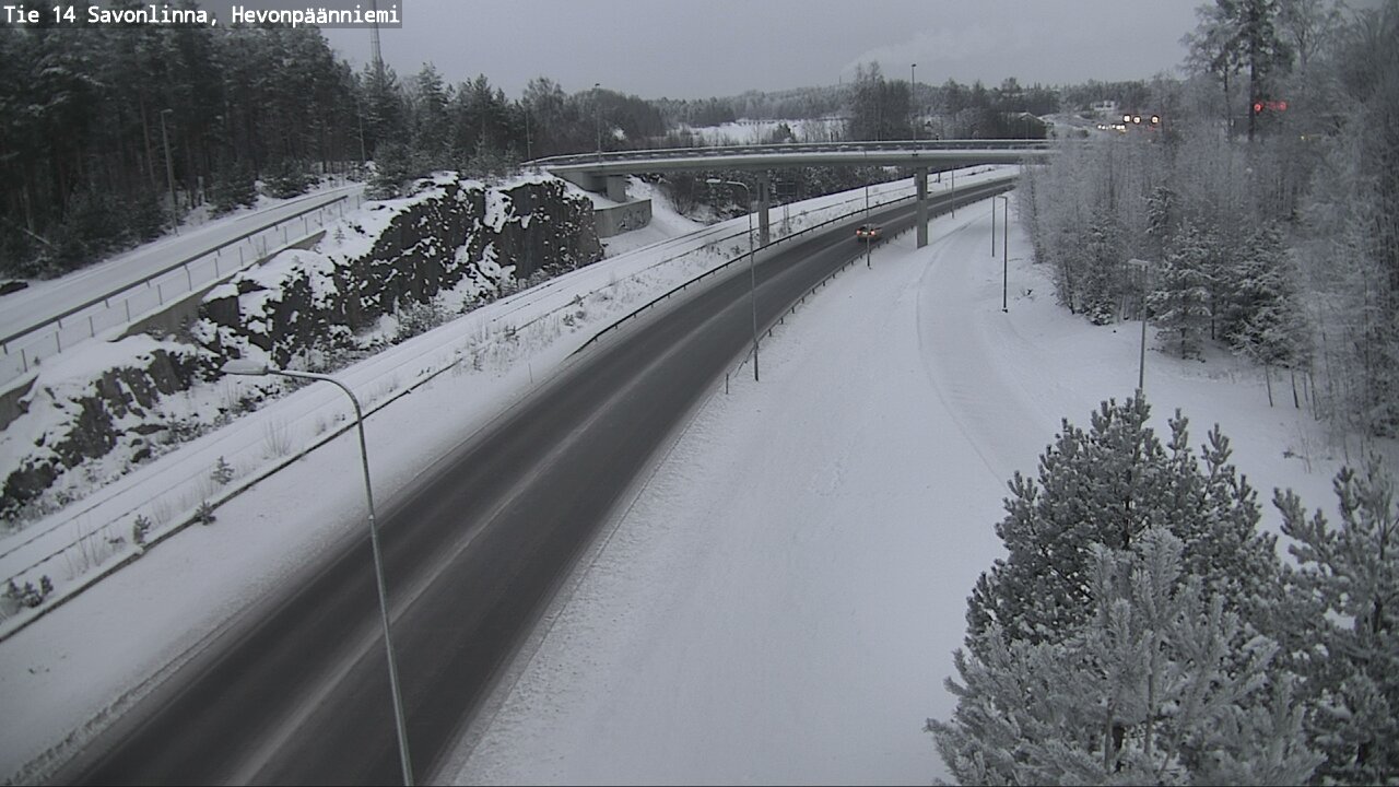 Weather Camera Image Road 14 Savonlinna, Hevonpäänniem, Savonlinna, Etelä-Savo