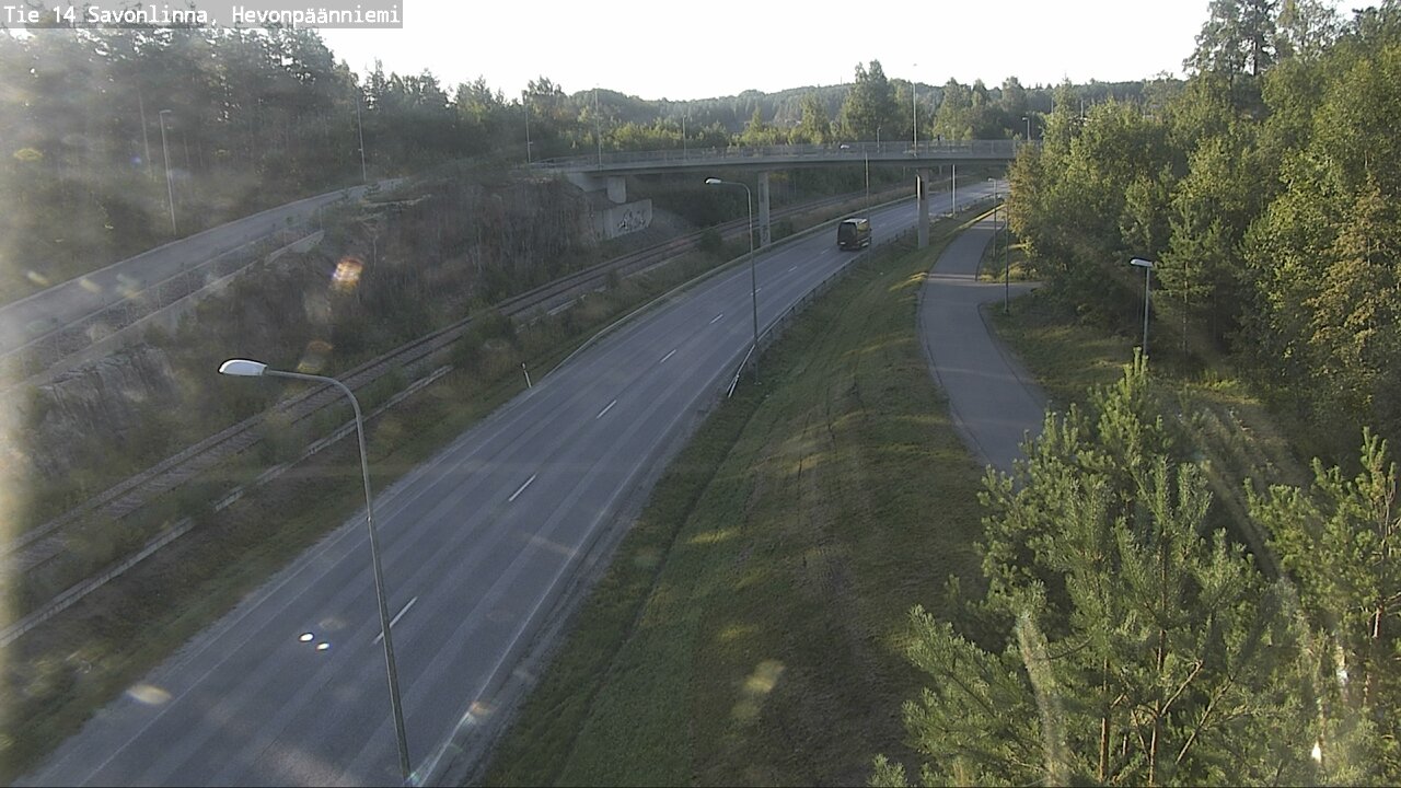 Weather Camera Image Road 14 Savonlinna, Hevonpäänniem, Savonlinna, Etelä-Savo