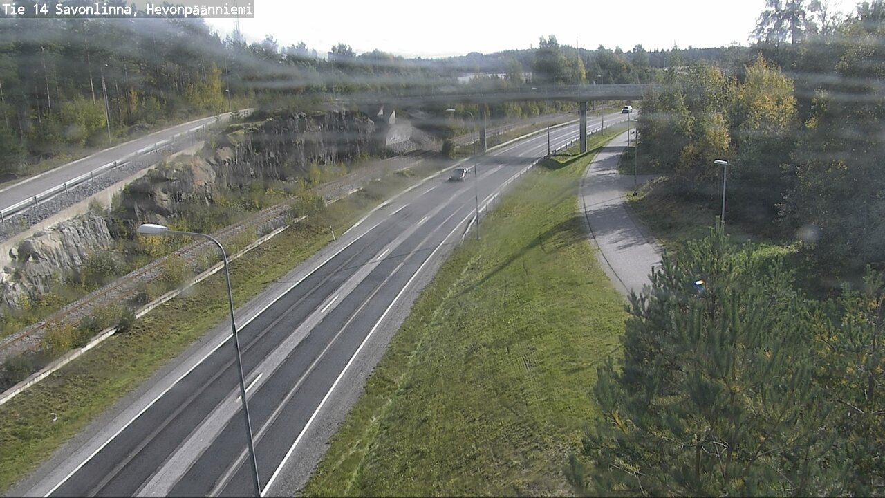 Weather Camera Image Road 14 Savonlinna, Hevonpäänniem, Savonlinna, Etelä-Savo