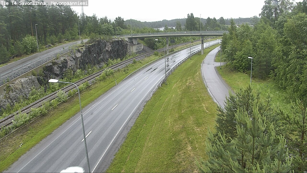 Weather Camera Image Road 14 Savonlinna, Hevonpäänniem, Savonlinna, Etelä-Savo