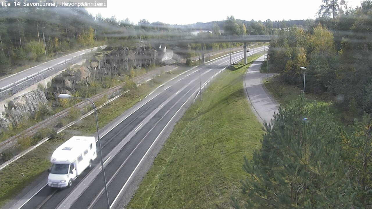 Weather Camera Image Road 14 Savonlinna, Hevonpäänniem, Savonlinna, Etelä-Savo