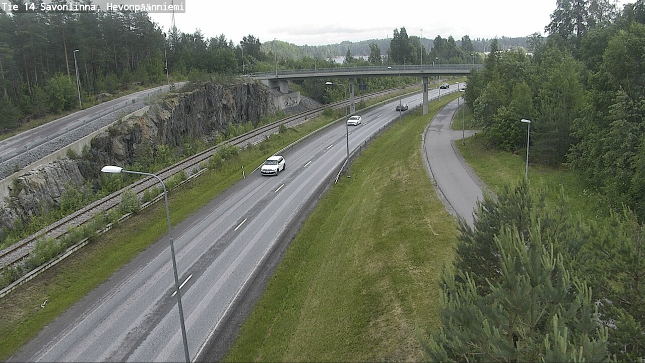 Weather Camera Image Väg 14 Nyslott, Hevonpäänniemi, Savonlinna, Etelä-Savo