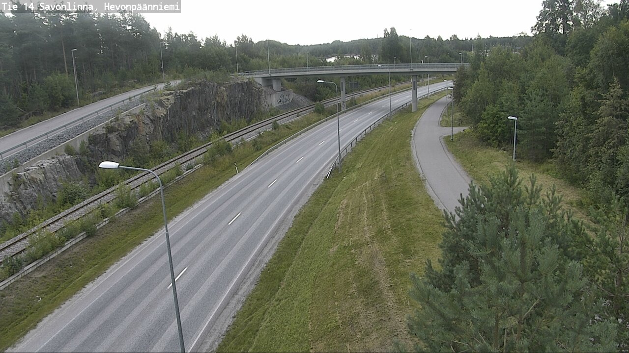 Weather Camera Image Road 14 Savonlinna, Hevonpäänniem, Savonlinna, Etelä-Savo