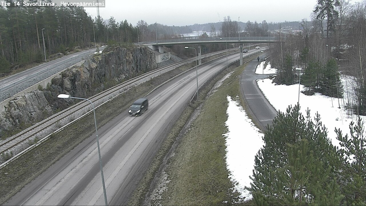 Weather Camera Image Road 14 Savonlinna, Hevonpäänniem, Savonlinna, Etelä-Savo