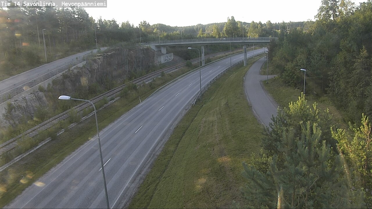 Weather Camera Image Road 14 Savonlinna, Hevonpäänniem, Savonlinna, Etelä-Savo