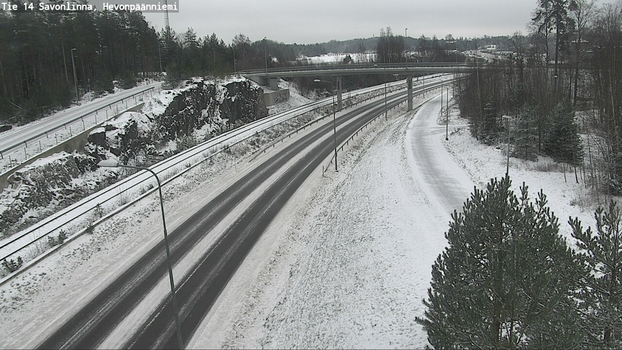 Weather Camera Image Väg 14 Nyslott, Hevonpäänniemi, Savonlinna, Etelä-Savo