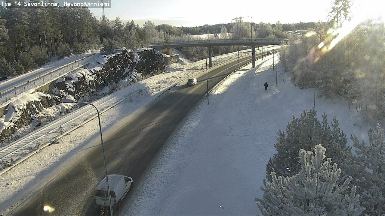 Weather Camera Image Road 14 Savonlinna, Hevonpäänniem, Savonlinna, Etelä-Savo