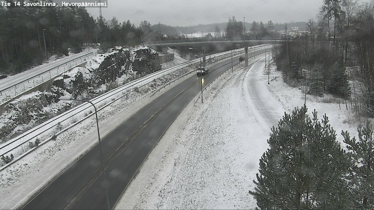 Weather Camera Image Väg 14 Nyslott, Hevonpäänniemi, Savonlinna, Etelä-Savo