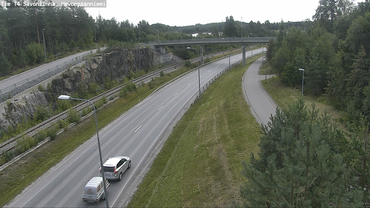 Weather Camera Image Road 14 Savonlinna, Hevonpäänniem, Savonlinna, Etelä-Savo