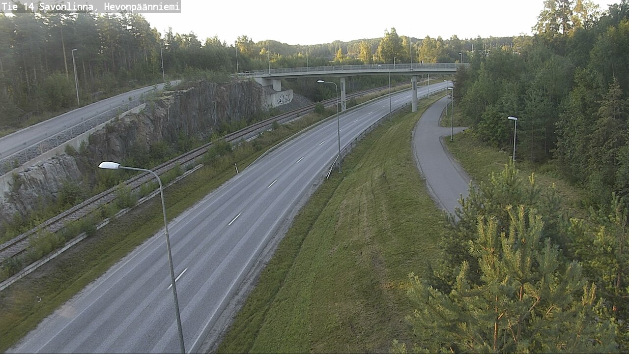 Weather Camera Image Road 14 Savonlinna, Hevonpäänniem, Savonlinna, Etelä-Savo