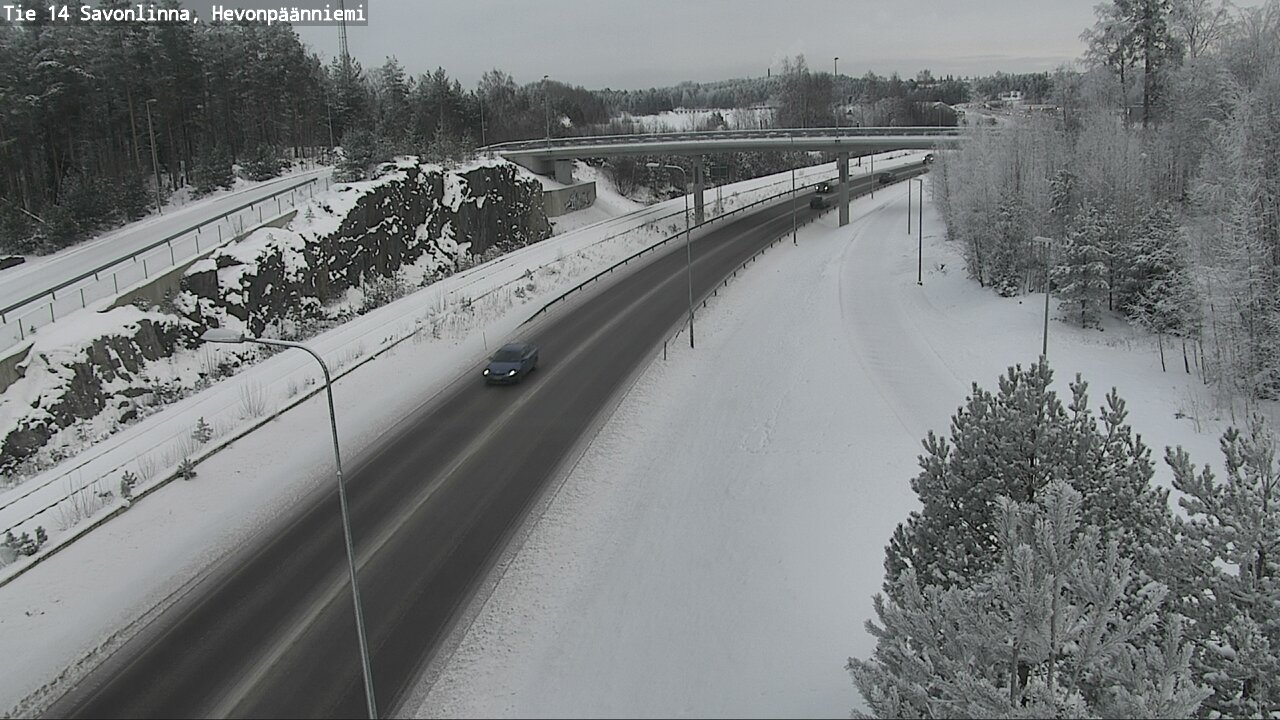 Weather Camera Image Road 14 Savonlinna, Hevonpäänniem, Savonlinna, Etelä-Savo