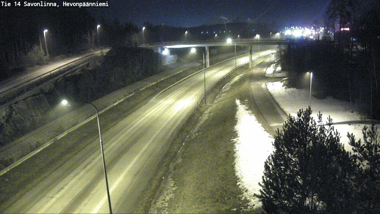 Weather Camera Image Road 14 Savonlinna, Hevonpäänniem, Savonlinna, Etelä-Savo