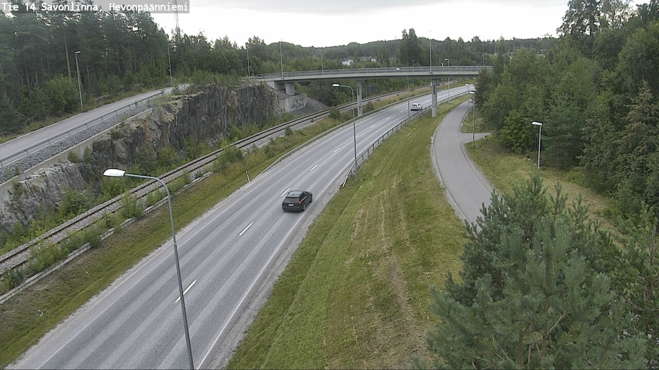 Weather Camera Image Road 14 Savonlinna, Hevonpäänniem, Savonlinna, Etelä-Savo