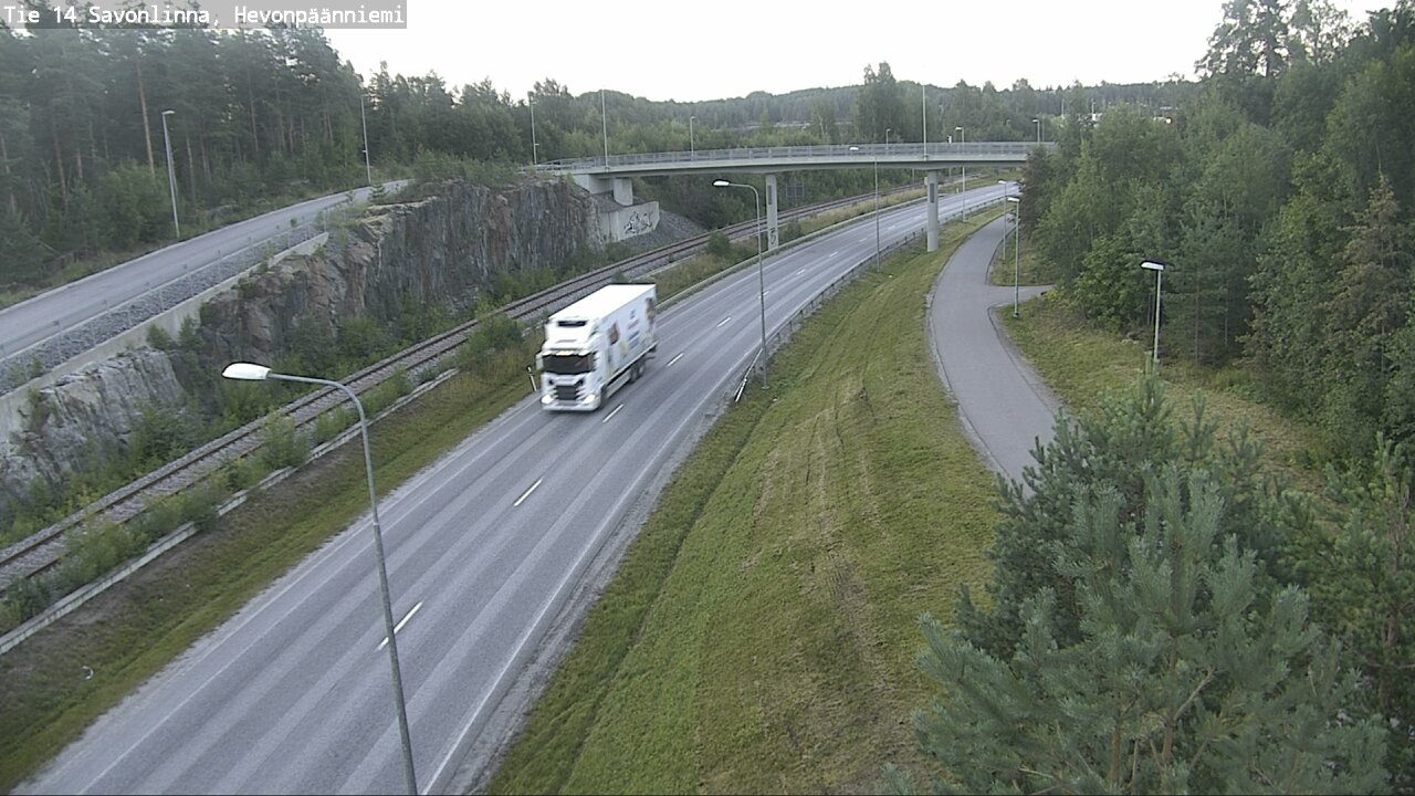 Weather Camera Image Road 14 Savonlinna, Hevonpäänniem, Savonlinna, Etelä-Savo