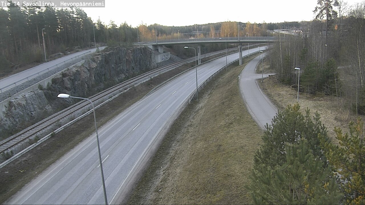 Weather Camera Image Road 14 Savonlinna, Hevonpäänniem, Savonlinna, Etelä-Savo