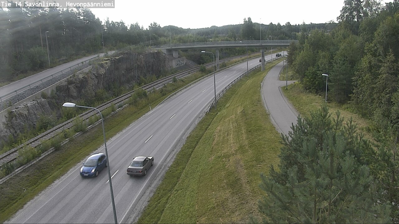 Weather Camera Image Road 14 Savonlinna, Hevonpäänniem, Savonlinna, Etelä-Savo